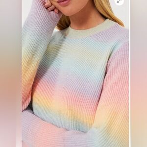 Tuckernuck Hyacinth House Rainbow Candy crew neck sweater